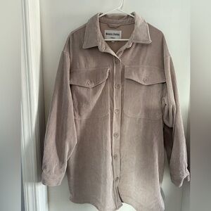 Blush Oversized Corduroy Jacket